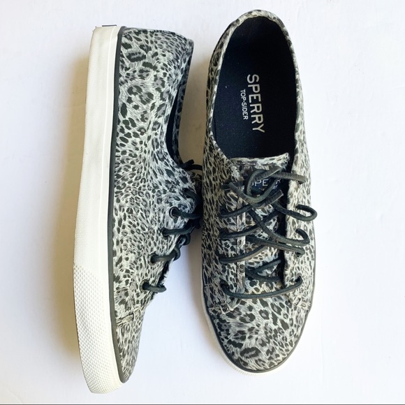 sperry leopard sneakers